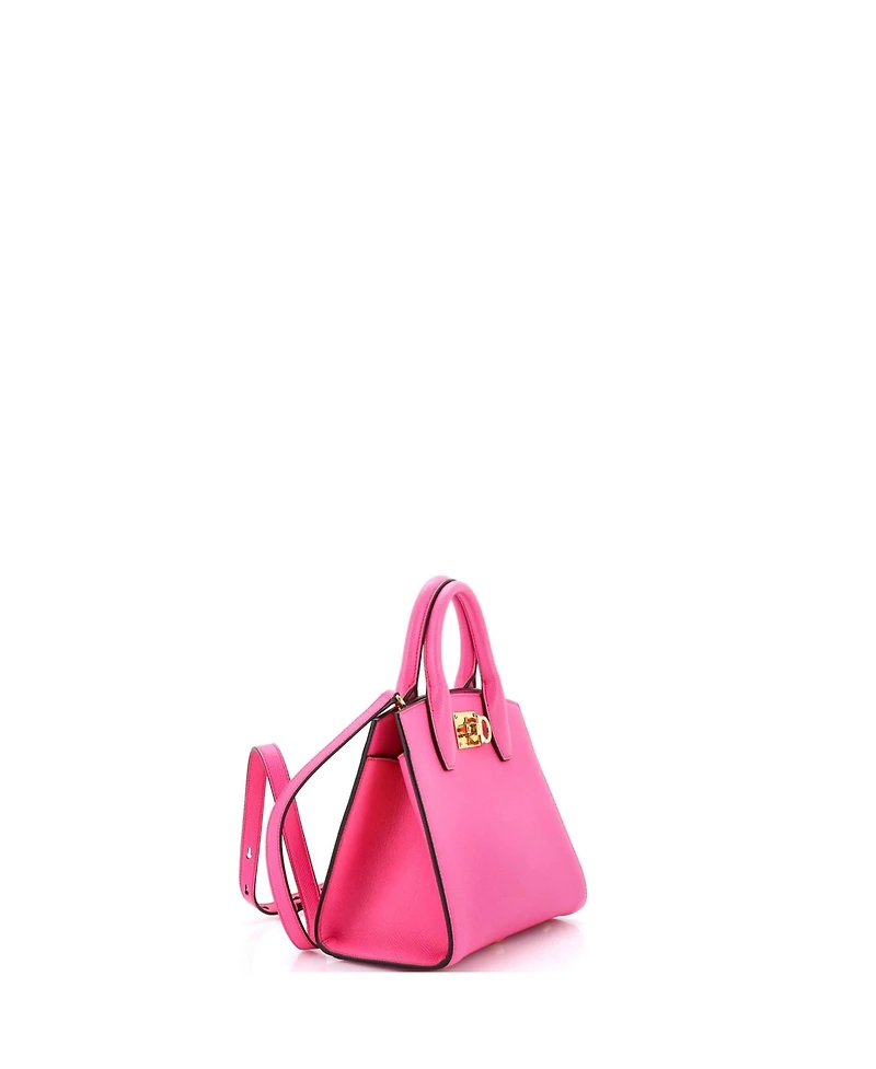 Pre-Owned Salvatore Ferragamo Small Studio Top Handle Box Bag Leather