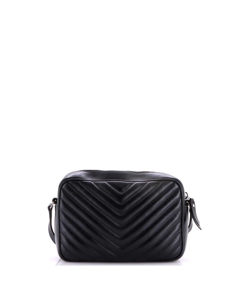 Pre-Owned Saint Laurent Small Lou Camera Bag Matelasse Chevron Leather