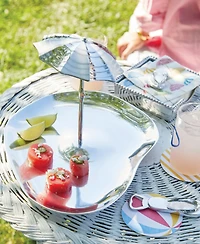 Mariposa Aluminum Beach 11" Umbrella Platter