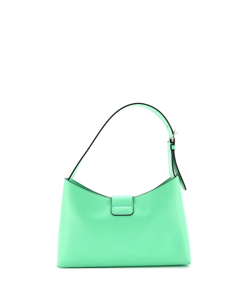 Pre-Owned Salvatore Ferragamo East West Trifolio Shoulder Bag Leather