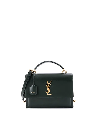 Pre-Owned Saint Laurent Medium Sunset Top Handle Shoulder Bag Leather