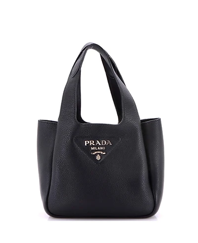 Pre-Owned Prada Mini Flou Dynamique Open Tote Vitello Daino