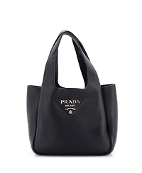 Pre-Owned Prada Mini Flou Dynamique Open Tote Vitello Daino