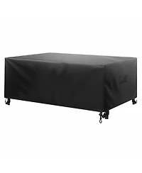 Gouun 420D Heavy Duty Waterproof Rectangular Patio Furniture Cover, 88 x 62 x 28 in