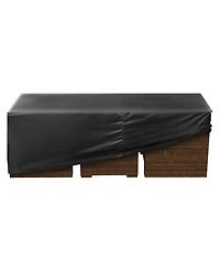 Gouun 420D Heavy Duty Waterproof Rectangular Patio Furniture Cover, 88 x 62 x 28 in