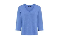 Olsen Women's Solid V-Neck Sweater