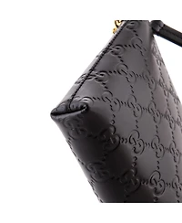 Pre-Owned Gucci Chain Wristlet Wallet Guccissima Leather