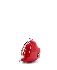 Pre-Owned Saint Laurent Small Love Heart Chain Box Clutch Patent