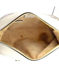 Pre-Owned Gucci Small Horsebit 1955 Flap Pocket Camera Bag Gg Coated Canvas and Leather