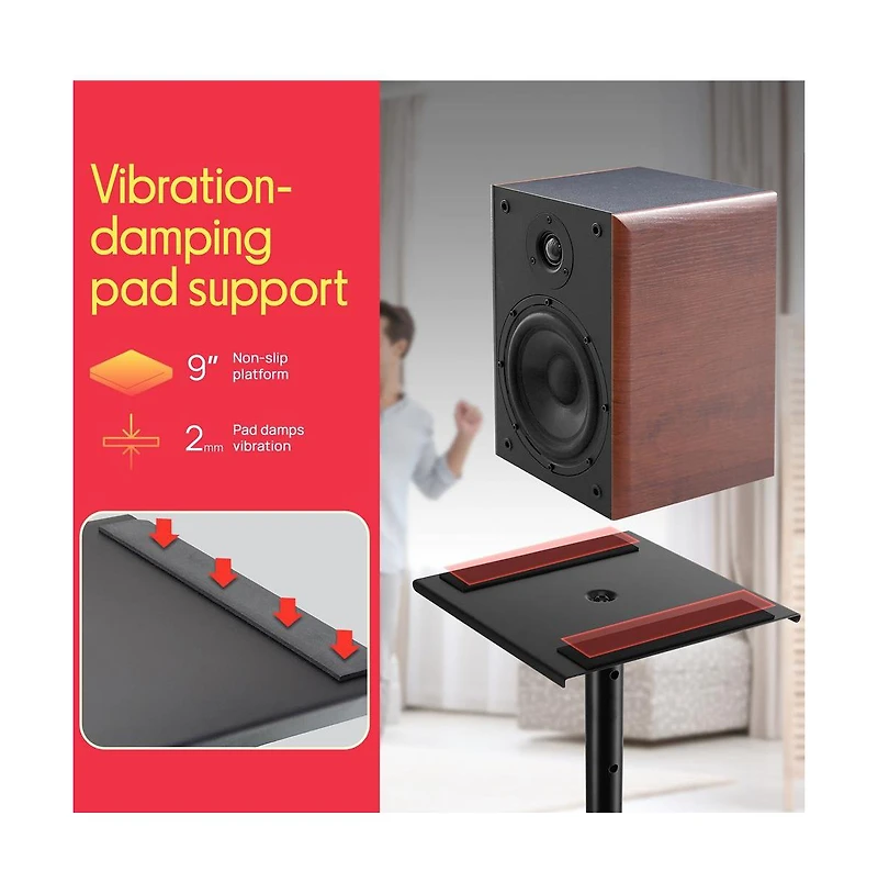 Pyle Speaker Stand Pair of Sound Play 1 and 3 Holder