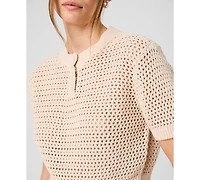 French Connection Women's Knit Short-Sleeve Top
