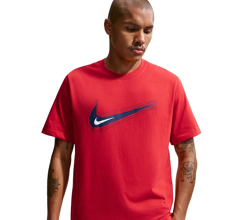 Nike Men's Swoosh Logo Crewneck T-Shirt