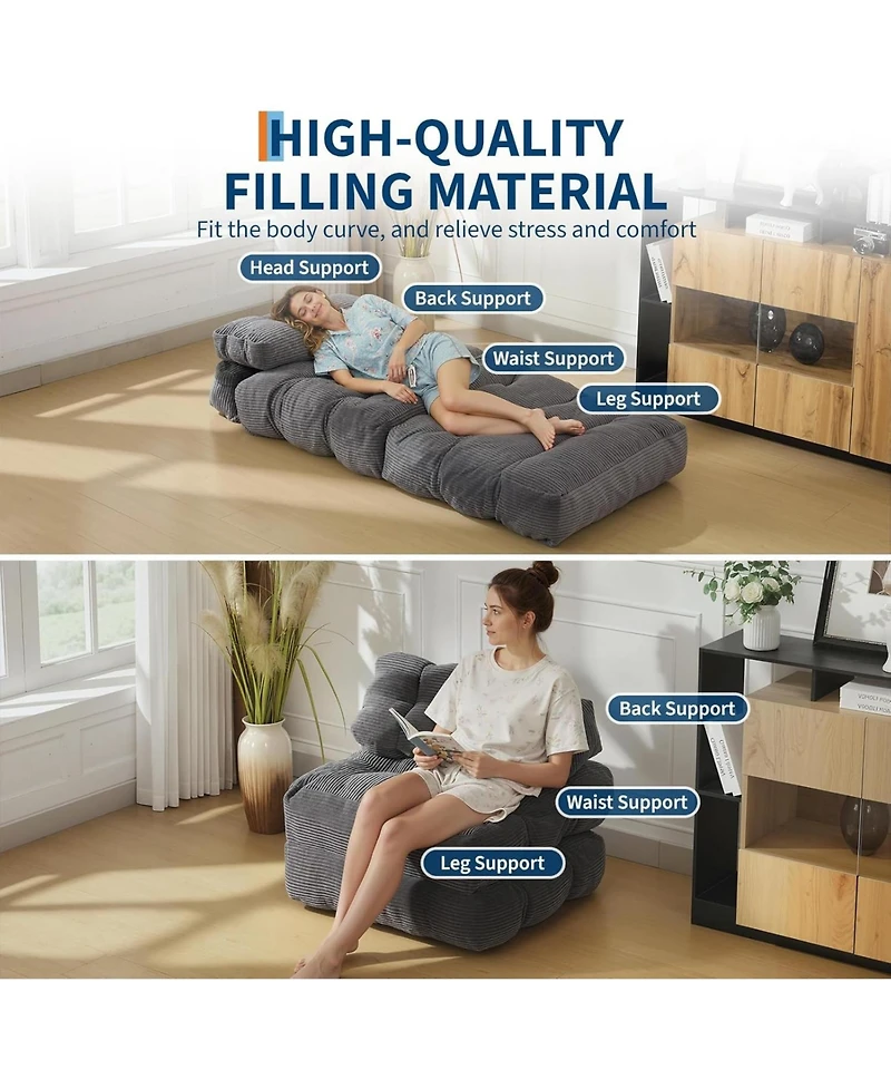 gaomon Folding Sofa Bed 2-Pack