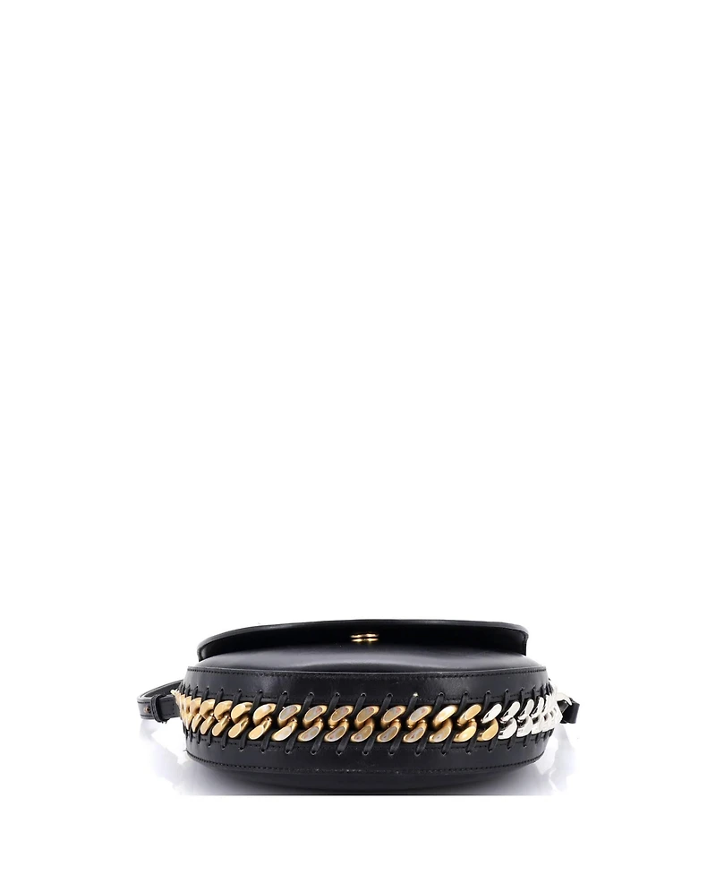 Pre-Owned Stella McCartney Medium Frayme Flap Shoulder Bag Faux Leather