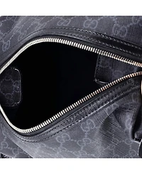 Pre-Owned Gucci Interlocking G Patch Toiletry Case Gg Coated Canvas with Leather