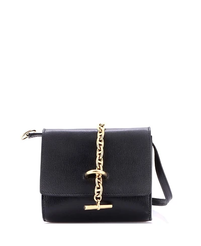 Pre-Owned HERMES Chaine d'Ancre Compact Wallet on Strap Chevre Mysore