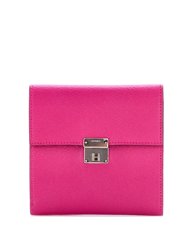 Pre-Owned Hermes 12 Clic Wallet Chevre Mysore