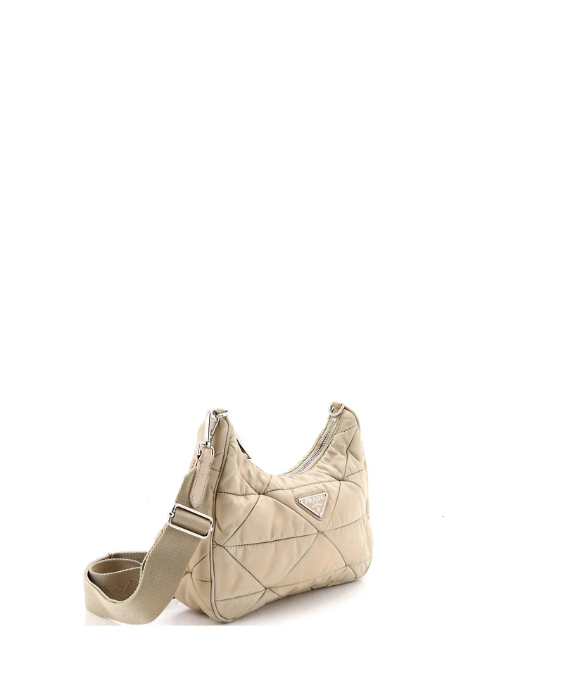 Pre-Owned Prada Small Re-Edition Shoulder Bag Quilted Tessuto