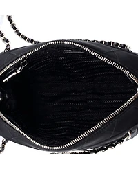 Pre-Owned Prada Small Camera Bag Quilted Tessuto