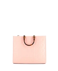 Pre-Owned Fendi Medium Sunshine Shopper Tote Zucca Embossed Leather