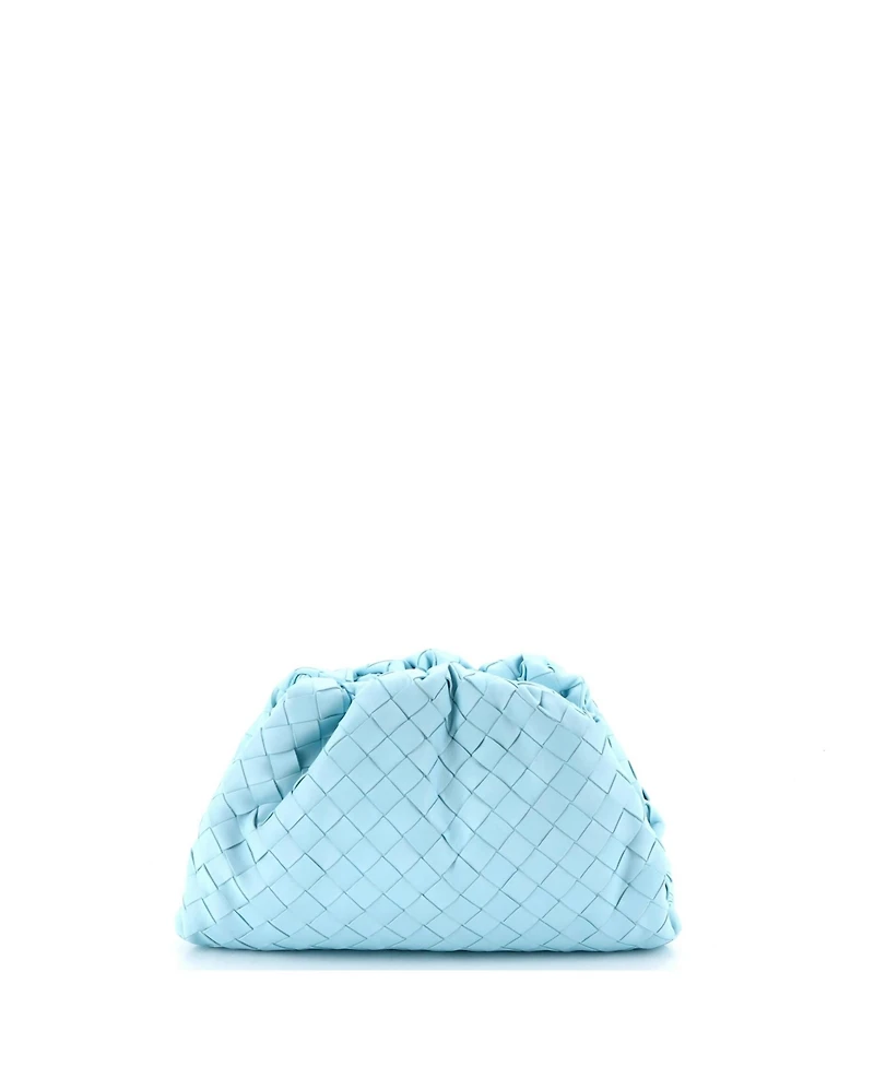 Pre-Owned Bottega Veneta Teen The Pouch Intrecciato Nappa