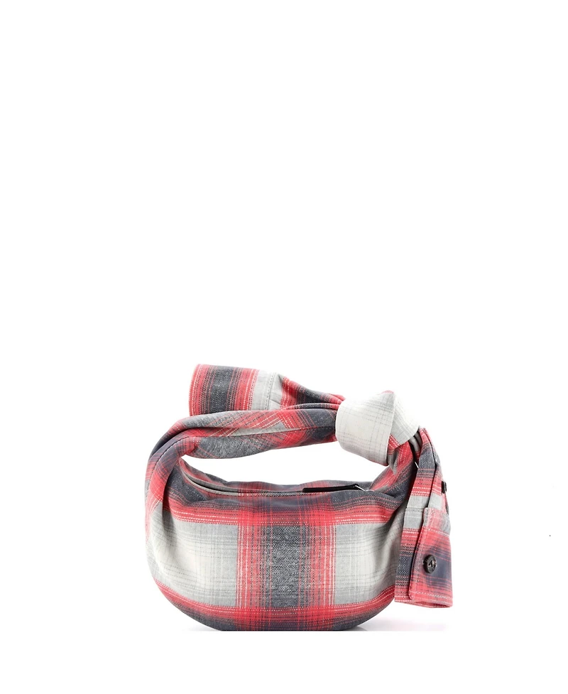 Pre-Owned Bottega Veneta Mini Bv Jodie Hobo Shirt Effect Printed Leather