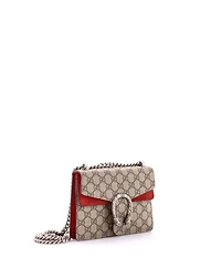 Pre-Owned Gucci Mini Dionysus Bag Gg Coated Canvas