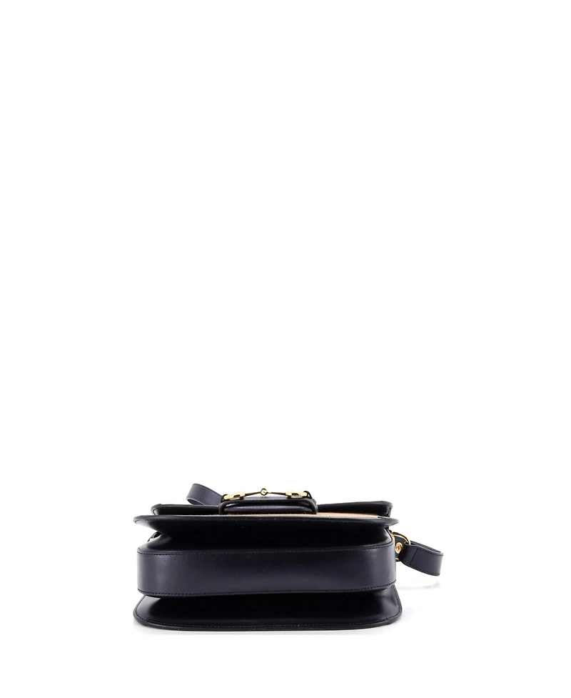 Pre-Owned Gucci Small Horsebit 1955 Shoulder Bag Canvas and Leather