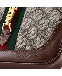 Pre-Owned Gucci Mini Jackie 1961 Hobo Gg Coated Canvas