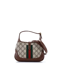 Pre-Owned Gucci Mini Jackie 1961 Hobo Gg Coated Canvas
