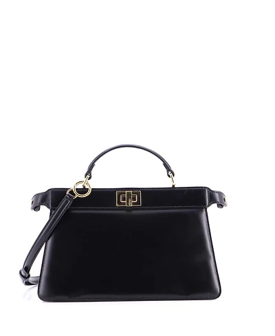 Pre-Owned Fendi East West Peekaboo ISeeU Bag Leather