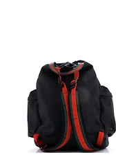 Pre-Owned Gucci Large Animalier Web Drawstring Backpack Techno Canvas
