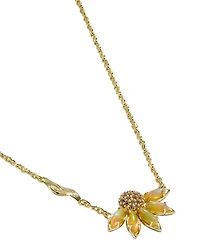 Kendra Scott Anya Cubic Zirconia and Crystal Flower Short Pendant Necklace