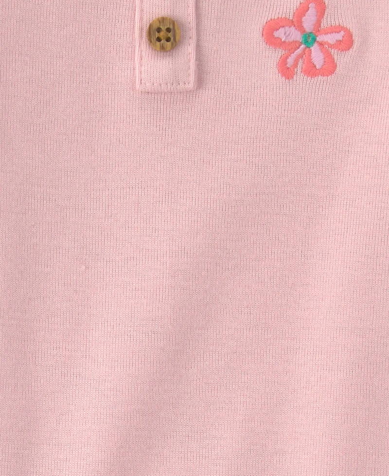 Carter's Baby Girls' Floral Sleeveless Top & diaper cover, 2-Piece Set