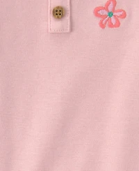 Carter's Baby Girls' Floral Sleeveless Top & diaper cover, 2-Piece Set