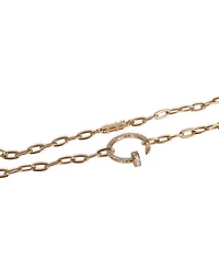 Pre-Owned Cartier Rose Gold Diamond Juste Un Clou Necklace