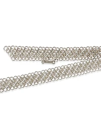 Pre-Owned Tiffany & Co Sterling Silver Elsa Peretti Mesh Bib Necklace
