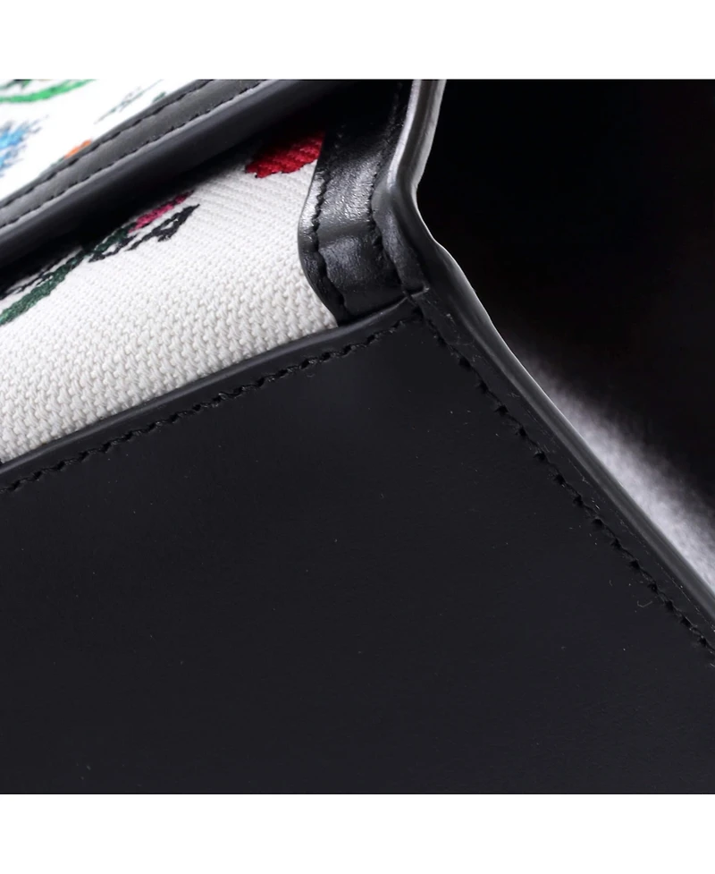 Pre-Owned Gucci Medium x Balenciaga The Hacker Project Hourglass Top Handle Bag Flora Canvas