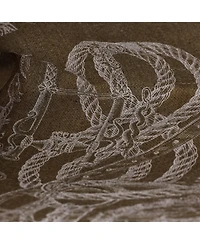 Pre-Owned HERMES Pm Petit H Bell Tote Toile and Leather