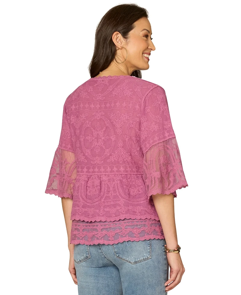 Democracy Women's Scoop Neck Top