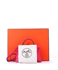 Pre-Owned HERMES Kelly 20 Handbag Pink Epsom with Gold Hardware
