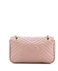 Pre-Owned Gucci Medium Gg Marmont Flap Bag Matelasse Leather