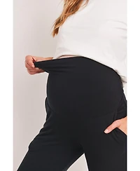 Hello Miz Maternity Over-the-Belly Wide Leg Lounge Pants