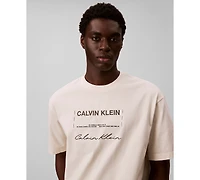 Calvin Klein Men's Invitation Logo Crewneck T-Shirt