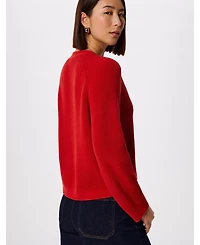 Whistles Women's Cotton V-Neck Cardigan