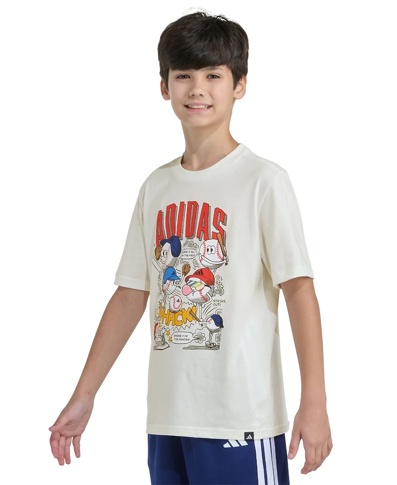 adidas Boys' 8-20 Short-Sleeve Surreal Sport Nest T-Shirt