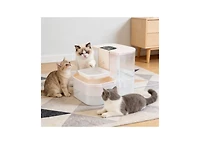 Zeus and Ruta Cordless Pet Water Fountain 4.5L Dual Tank Filtration Automatic Cat Dog Dispenser Easy Clean Design