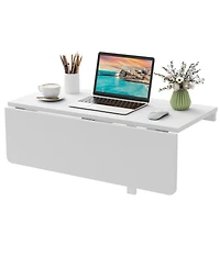 Sugift 31.5 x 23.5 Inch Wall Mounted Folding Table for Small Spaces