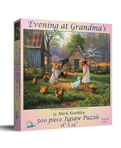 SunsOut Evening at Grandma's 500 piece Jigsaw Puzzle for Adults Mothers Day