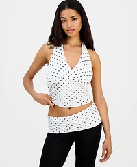 Just Polly Juniors' Cropped Halter Top
